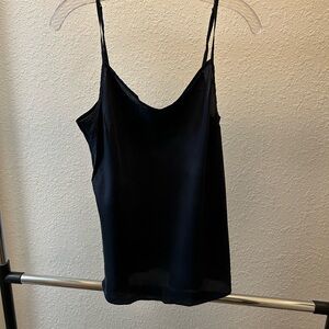 J Crew 100% Silk Navy Cami Top